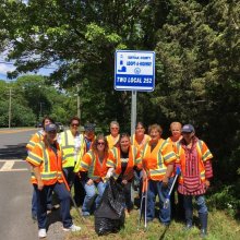 TWU Local 252 Working Women&#039;s Committee Highway Clean Up