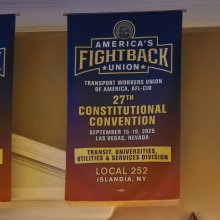 27th Convention Local 252 Banner