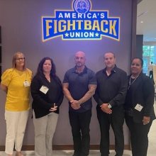 President Dan Busa with Vice Presidents at the TWU Presidents Conference