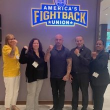 President Dan Busa with Vice Presidents at the TWU Presidents Conference
