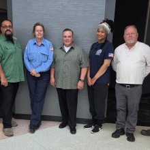 Victor Chacon, Mark Santoro, Debbie Olson, Louie Mercado, Talia Baker, Martin Pardee and David Libonati